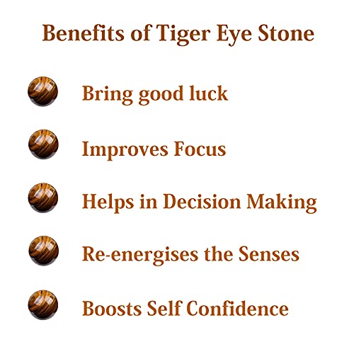 8Mm Amethyst Crystal Tiger Eye Stretch Bracelet With Irregular Stone,7.48 In Healing Gemstone Charm Bracelets Black Agate Stone Beads Chakra Energy Charm Handmade Bracelets For Girls Womens(Tiger Eye) #TOP4