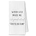 ChissNook Funny Christian Kitchen Towels, Christian Gifts for Women Men Dish Towels Drying Cloth for Kitchen, Religious Faith Gifts Decorative Hand Towel for Bathroom, 16x24 Inch