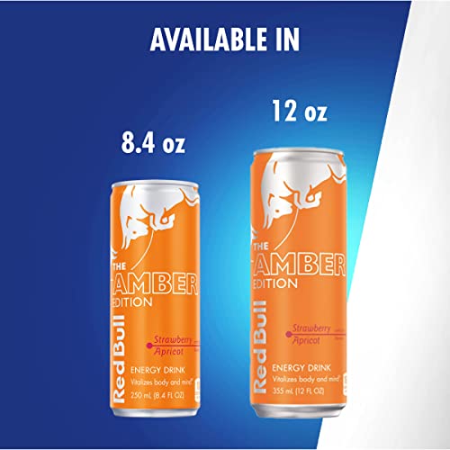 Red Bull Amber Edition Strawberry Apricot Energy Drink, 8.4 Fl Oz, 24 Cans #TOP7