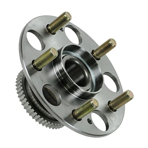 Image of TRQ Rear Left and Right Wheel Bearing and Hub Assembly Set 2 Piece Compatible with 1998-2002 Honda Accord V6 3.0L with Rear Disc Brakes 2004-2005 Civic SI 1999-2003 Acura TL 2002-2006 RSX