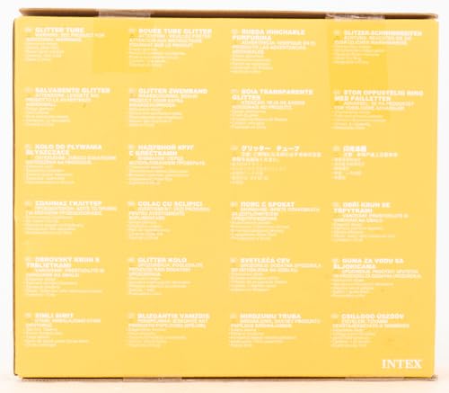 Bóia Glitter, Intex, Transparente, Pacote de 1