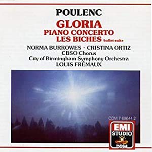 Poulenc;Gloria/Piano Conc.