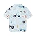Mud Kingdom Baby Boys Hawaiian Shirts Button Down Short Sleeve Fashion Summer Cute Cartoon Car 12-18 Months