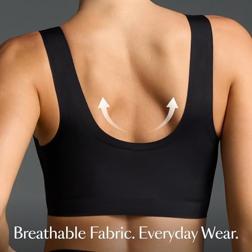 EBY Wireless Bralette Bras for Women, Seamless and Wireless with Wide Comfort Straps