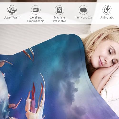 Couverture crabe pour des soirées cocooning confortables sur le canapé