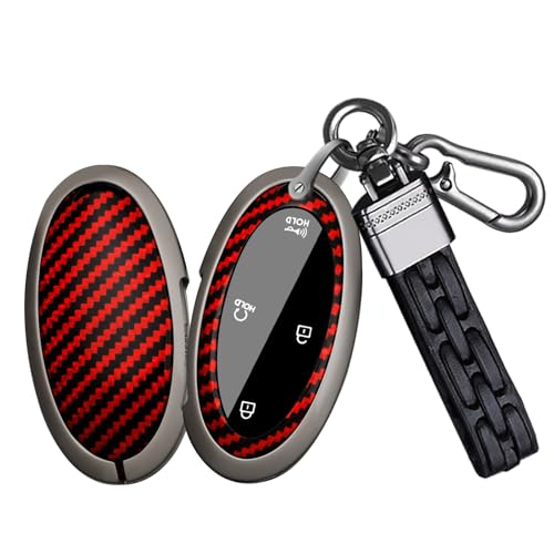 Coque de clé de voiture pour Hyundai Ioniq 6 Santa Fe boîtier carbone 7 boutons