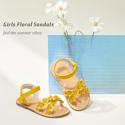 Image of GINFIVE Toddler Girls Sandals Girls Toddler Sandals Little Girls Kids Shoes