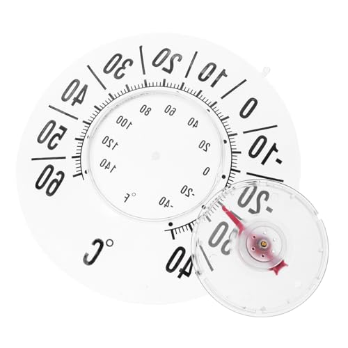 Abaodam Termometro Per Finestra Con Display Analogico Ventosa Resistente Per Misurazione Precisa Temperatura Interna Ed Esterna Per Uso Domestico