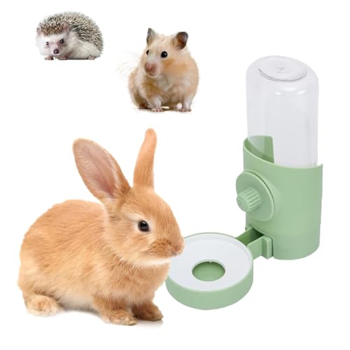Dispensador automático de água para coelhos, 500 ml, garrafa para animais de estimação, cobaia, chinchila, coelho, acessório, brinquedo para hamster, garrafa para comida para