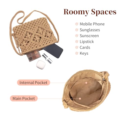Peicees Bohemian Woven Crochet Purse