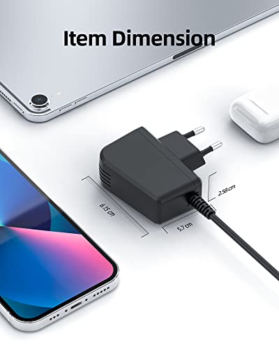 Superer 15V Ladegerät Passend für Philips HQ8505 Rasierer 3000 5000 7000 9000 Serien, 1,8 M LadeKabel MG7720 MG7745 QP6510 QP6651 S5587 S5588 HC7650 Multigroom Bartschneider Hochwertiges Netzteil