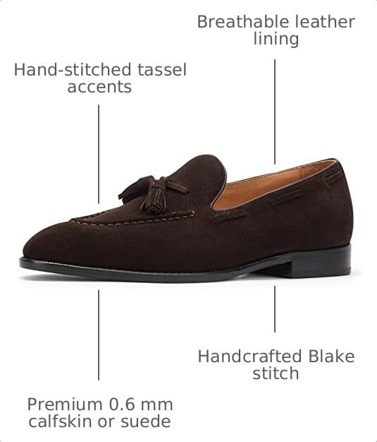 Image of Men's Loafers & Slip-ons Casual Slip On Tassel Loafers for Men