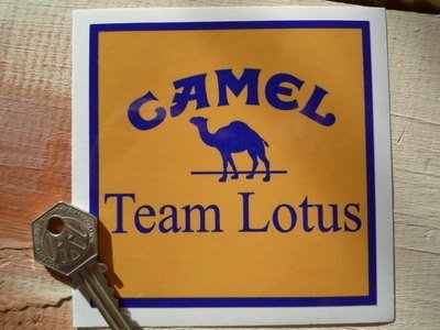 Camel Team Lotus Square Sticker �L������ �X�e�b�J�[ �f�J�[�� 105mm x 105mm
