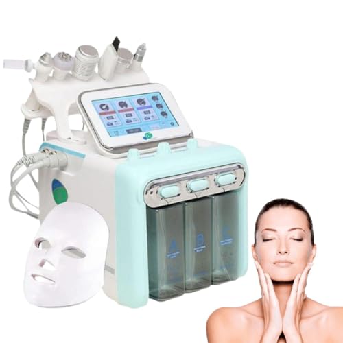 Máquina de belleza 7 en 1 con oxígeno e hidrógeno, kit para eliminar verrugas cutáneas, dispositivo de burbujas pequeñas, equipo de salón para el cuidado de la piel, hidrodermoabrasión