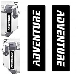 Vinilos Maletas Givi 2 adhesivos reflectantes compatibles con maletas laterales Givi Trekker Outback 37L 48L (negro)