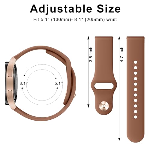 Image of Tobfit Straps for Amazfit Bip /Bip 3 /Bip 3 Pro /Bip /Bip U /Bip U Pro Watch Strap, 20mm Silicone Breathable Replacement Strap for Amazfit GTR 42mm / GTS 2 Mini /2 /2e /3 /4 /4 Mini