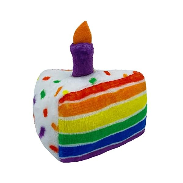 Huxley & kent cat toy | funfetti cake | birthday strong catnip filled cat toy | soft plush kitty toy with catnip and crinkle | kittybelles