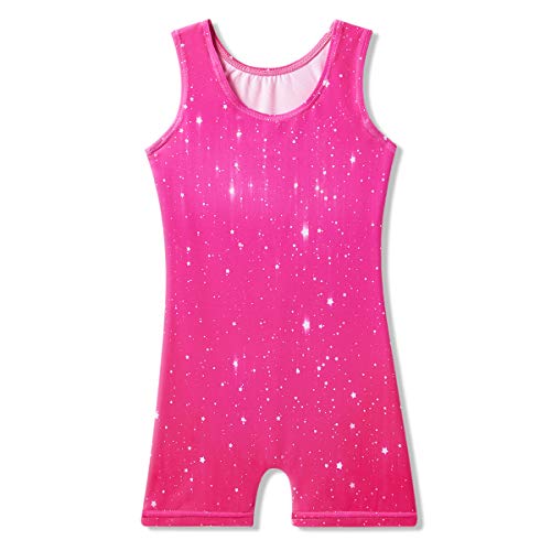 Myqff Leotards For Girls Gymnastics Dance Ballet Yoga Tumbling Outfits Biketards Unitards Sparkle Dance Ballet Jumpsuit Toddler Pink 3T 4T 3-4 #TOP1
