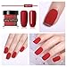 NICOLE DIARY Dip Powder Nail Kit 5 Colors Red Ruby Dip Nail Powder Kit Spring into Summer Dip Nail Kit French Manicure kit for Women, No Lamp Needed