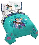 Jay Franco Disney Encanto Sister Magic - Juego de cama individual de 4 piezas, microfibra súper suave resistente a la decoloración (producto oficial de