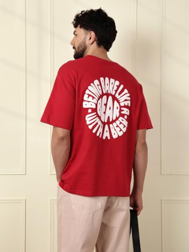 Image of WROGN Men's T-Shirt | Graphic Print | Oversized Fit