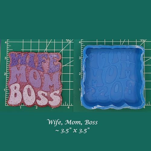 Wife, Mom, Boss - Silicone Freshie Mold -