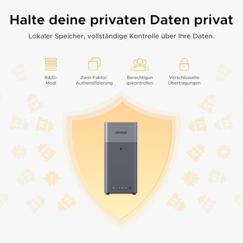 UGREEN NASync DH2300 2 Bay NAS für Einsteiger und Privatanwender (ohne HDD) – Ansicht 8