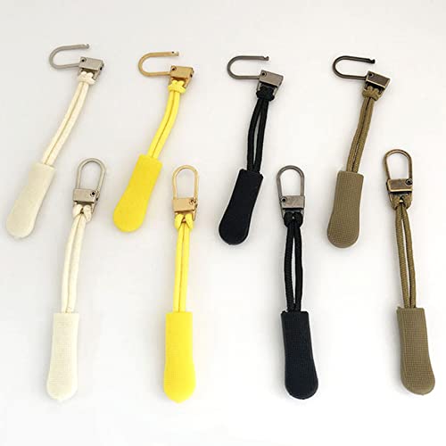 Cremallera, cordón de tracción de cremallera, tirador de repuesto de cremallera, 10 piezas de tirador deslizante de cremallera, cabezal de cremallera extraíble, kit de reparación instantánea de cremal