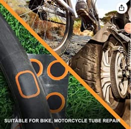 Image of PAX 32 Pcs 46 x 115mm Oval Tube Patches, Puncture Flat Tire Repair Patch for Automobile, Car, Truck, Tractor, Agricultural Vehicles, Motorcycle, BMX, ATVs, River Floating, Inflatable Rubber