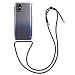 Produktbild kwmobile Necklace Case kompatibel mit Samsung Galaxy M31s - Hülle Silikon mit Handykette - Band Handyhülle Schwarz Transparent
