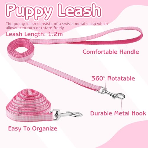 GGSTDDUP 36 Pcs Puppy Collar and Leash Set Adjustable Dog Collars and Leash by GGSTDDUP - Used condition - Image 4
