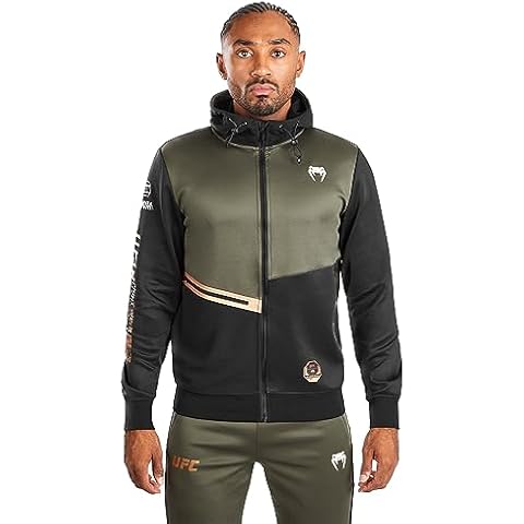 Venum Men's Standard UFC Adrenaline Fight Week Zip Hoodie Green Cover