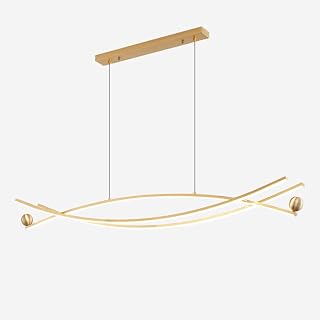 Modern Simple Long Combination Chandelier Light Luxury Creative Brass Art Hanging Light Home Restaurant bar Decoration Ceiling Hanging lamp led Indoor dimmable Lighting fixtures