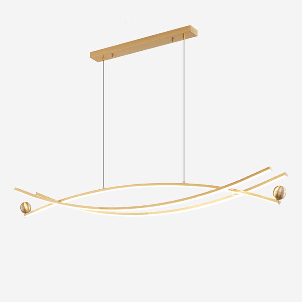 Lustre long LED pour illuminer une grande table sans éblouir - 8