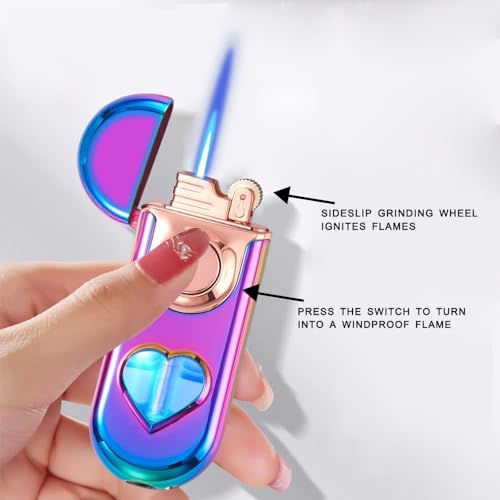 Encendedor recargable de gas butano con diseño elegante miniatura 5