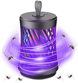 Shineslay Electronic LEDs Mosquito Killing Lamp,360° Physical Bug Zapper Electric Fly Insect Trap with UV Light/Bionic Attraction,Home Use Portable Odorless USB Lantern for Indoor&Outdoor