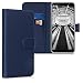 Produktbild kwmobile Samsung Galaxy J4+ / J4 Plus DUOS Hülle - Kunstleder Wallet Case für Samsung Galaxy J4+ / J4 Plus DUOS mit Kartenfächern und Stand - Dunkelblau