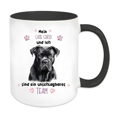 Generisch Spruchtasse Unschlagbares Team Cane Corso, Dein täglicher Glücksbringer, Geschenk, Geschenkidee,Weihnachten,Geburtstag, A6386