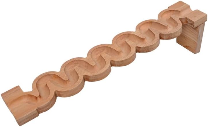 3D Wooden Unpolished Marble Run Track | Long Marble Race TRACK | Montessori Birthday Gift | Eco-Friendly Stem Puzzle Toy | Compatible with Other Brick Brands | Build Your Own Tracks | Pack of 1