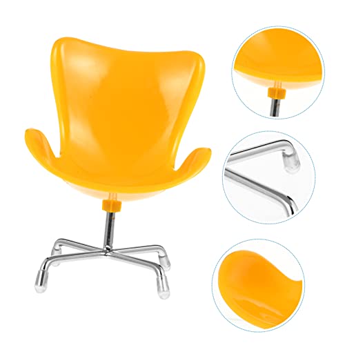 WHAMVOX Cadeira De Poltrona De Mesa Brinquedos Mini Casa De Bonecas Decoração De Metal Cadeira De Ma