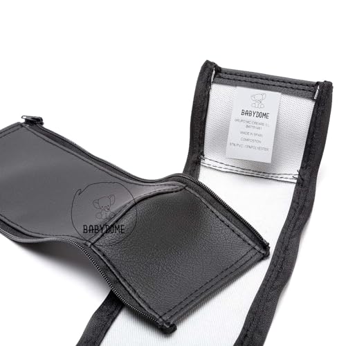 Miniatura 4 de Babydome Pack Fundas Manillar Compatible Con Bugaboo Cameleon 3 Y 3 Plus. Fabricación Artesanal En España En Polipiel Premium. Resistencia Al Sol, Manchas, Desgaste Y Decoloración. Color Negro.