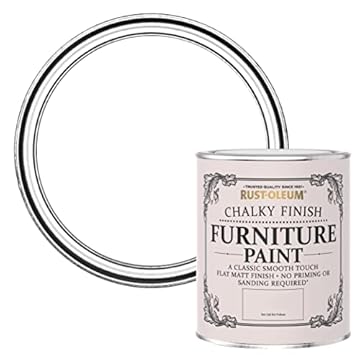 Rust-Oleum White Upcycled Furniture Paint in Chalky Finish - Cotton (WHITE) 750ml