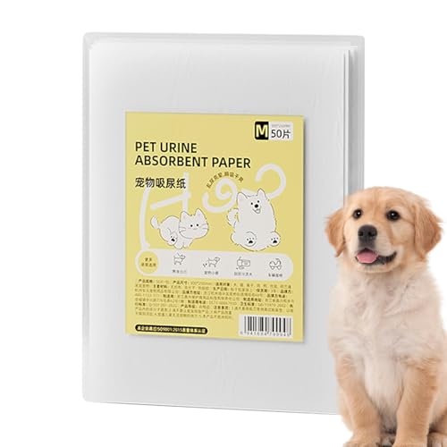 Compresas para perros, compresas para orinar para perros, 50 hojas de compresas para orinar para cachorros súper absorbentes | Almohadillas de entrenamiento de tela no tejida para perros, almohadilla