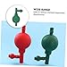SOLUSTRE 2pcs Valves Rubber Pipette Filler Quantitative Bulb for Industrial and Chemical Labs Efficient One-Handed Versatile Usage Food and Agricultural Testing
