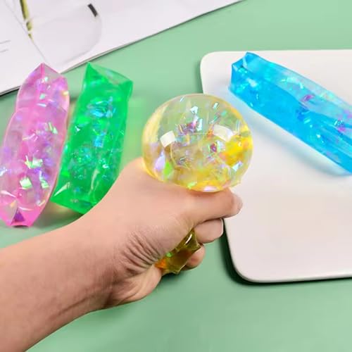 Wasserschlange Flutschi Glitzer Squeeze Bunt Glitter Antistress Stretch Water Schlangenrohrform Spielzeug Spiel Mitgebsel, Zufällig 1 PC