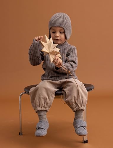 Bisgaard Unisex Kinder Baby Wool Niedrige Hausschuhe, Grau, 24 EU – Ansicht 3