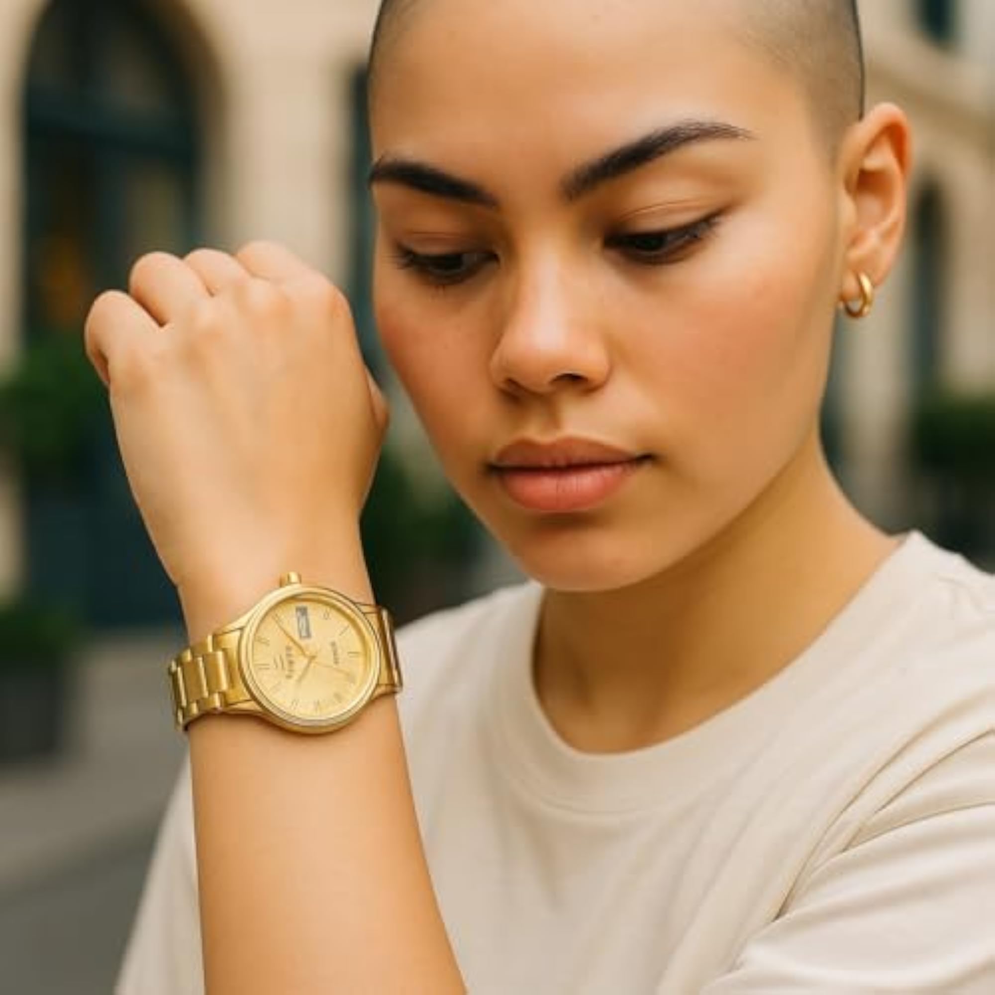 Women's Gold-Tone and Silver Tone Quartz Watch