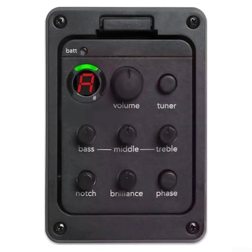 Préampli de mélange de micro piézo haute sensibilité pour guitares acoustiques avec options de contrôle de tonalité complètes