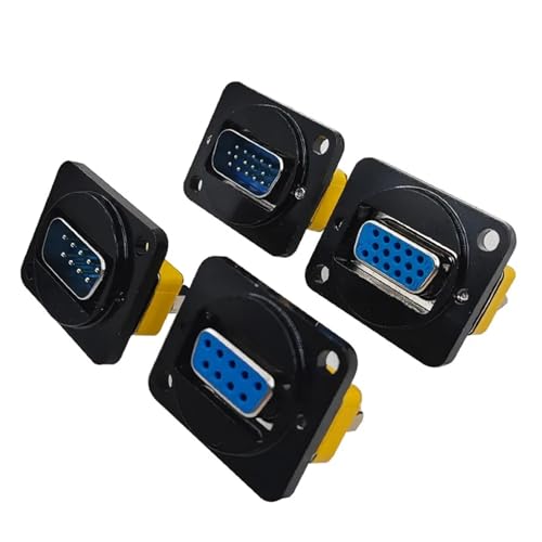 Conector DB15 macho y hembra tipo D para panel, transmisión RS232 estable en 15 pines