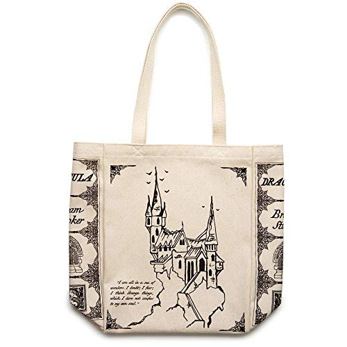 Bolso Tote Dracula de Storiarts en Algodón Hecho a Mano miniatura 6